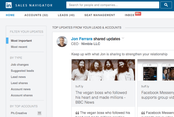 linkedin sales navigator filter updates
