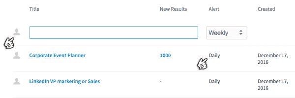 sales navigator save search