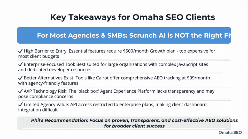 Scrunch AI Review Summary by Omaha SEO Agency