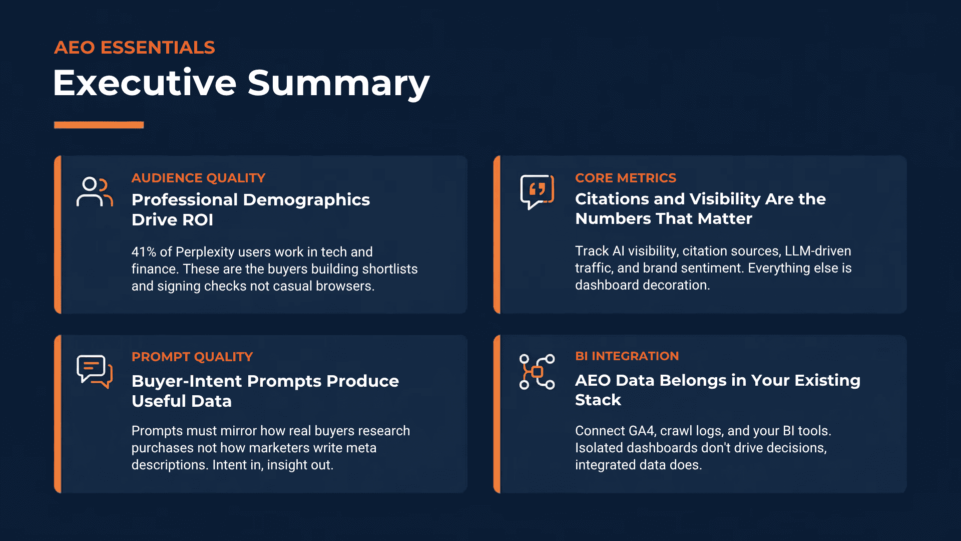AEO Essential Metrics